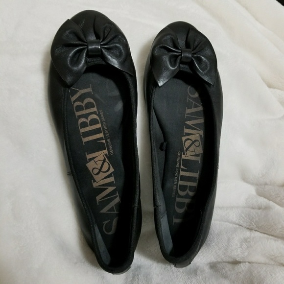 real leather flats